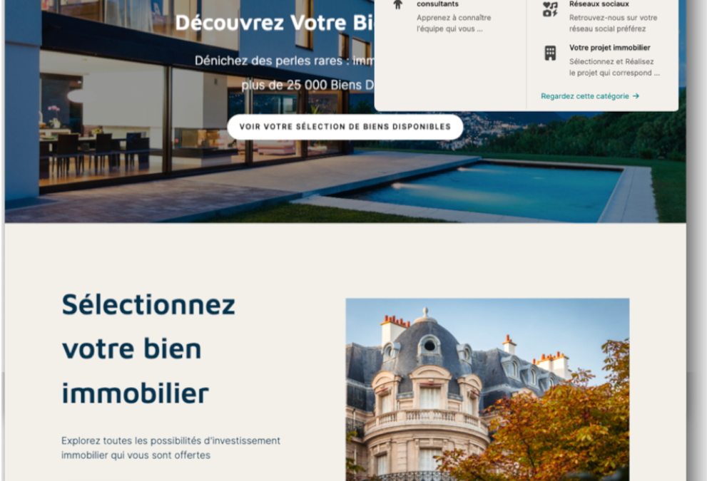 Réalisation : “ImmoExplorer” & Interface Hub UI-UX